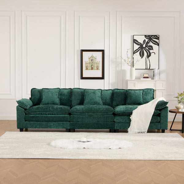 English Elm Wider Ergonomic Loveseat with Breathable Chenille Upholstery, Modular Design, Plush Double-Layer Cushioning W1143S00042 W1143S00042