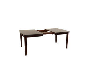 English Elm Modern Round 5pc Dining Set with Curved Legs and Lower Shelf — Seats Four, Stylish Durable Design Espresso 46 L x 64 W x 7 H B011S01789