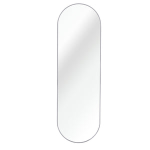 English Elm Silver 63 x 20in Pill Shaped Full-Length Mirror – 4mm HD Shatterproof Glass, Aluminum Frame, Easy Install W2203P230583