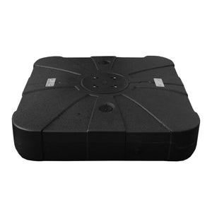 English Elm Patio Umbrella Base With Wheels - Heavy-Duty Square Weighted Stand For Cantilever Umbrellas, 260Lbs W1859P304053-GIGA