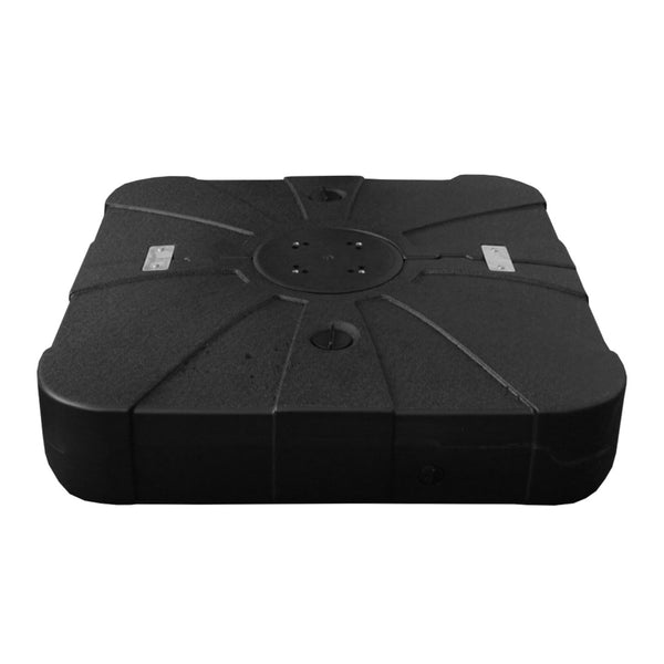 English Elm Patio Umbrella Base With Wheels - Heavy-Duty Square Weighted Stand For Cantilever Umbrellas, 260Lbs W1859P304053-GIGA