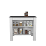 English Elm Kitchen Island Ada, Kitchen, Matt Gray / White