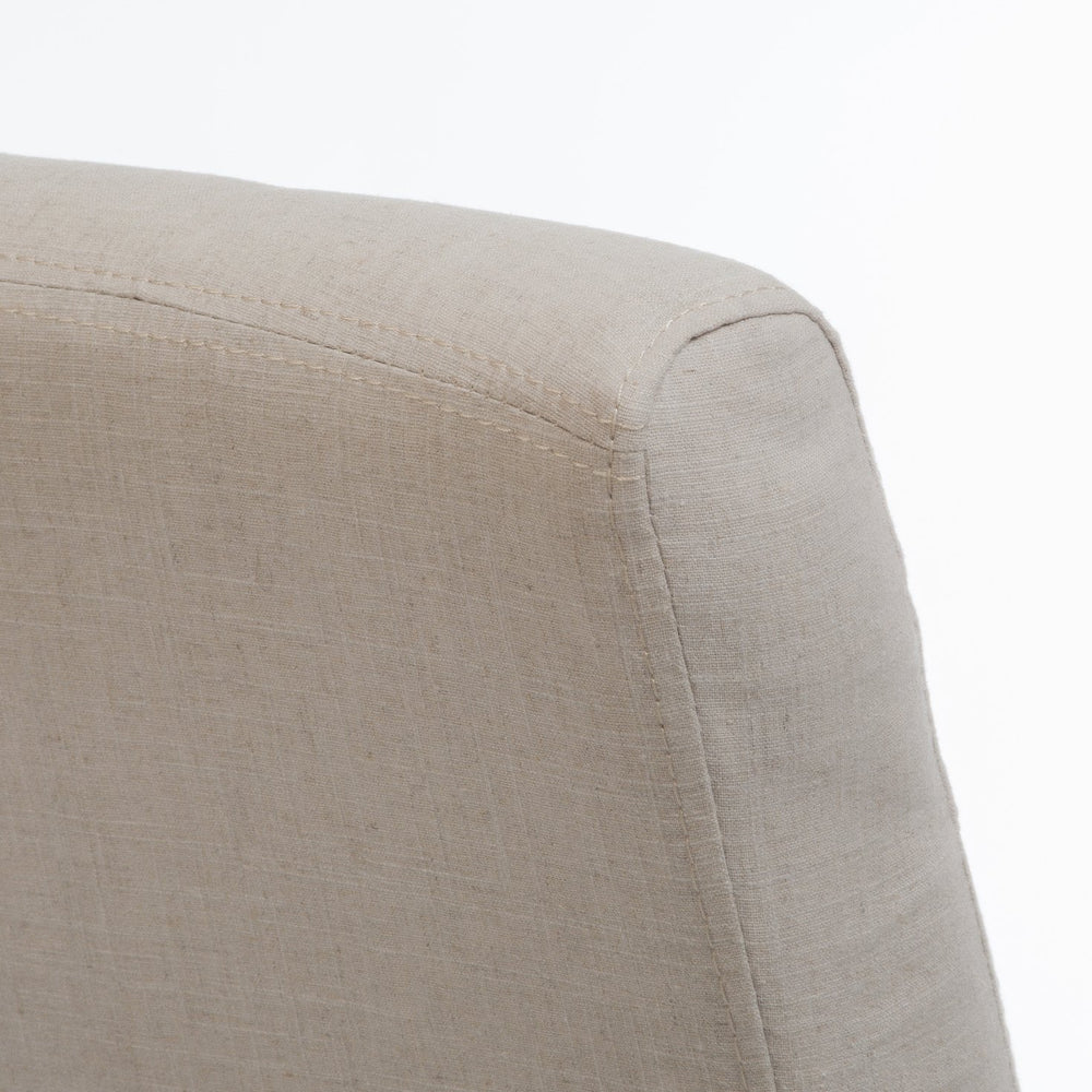 English Elm Christopher Knight Home® - KD Upholstered Dining Chair Set of 2 Natural Wood Frame Tufted Backseat 300lb Capacity Stylish Comfort 54274.00F