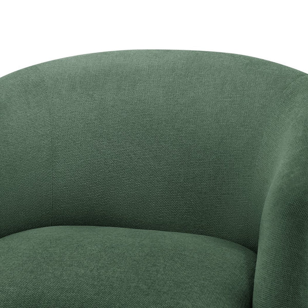 English Elm Ardena Swivel Barrel Chair with Durable Commercial-Grade Fabric, Pocket Coil Seat, 360° Swivel Comfort Green B050P322596
