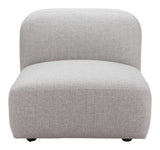 Biak Middle Chair Gray 110367 Zuo Modern