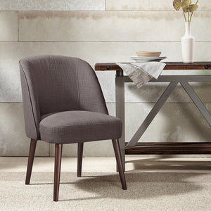 Madison Park Bexley Modern/Contemporary Rounded Back Dining Chair FPF18-0404 Charcoal