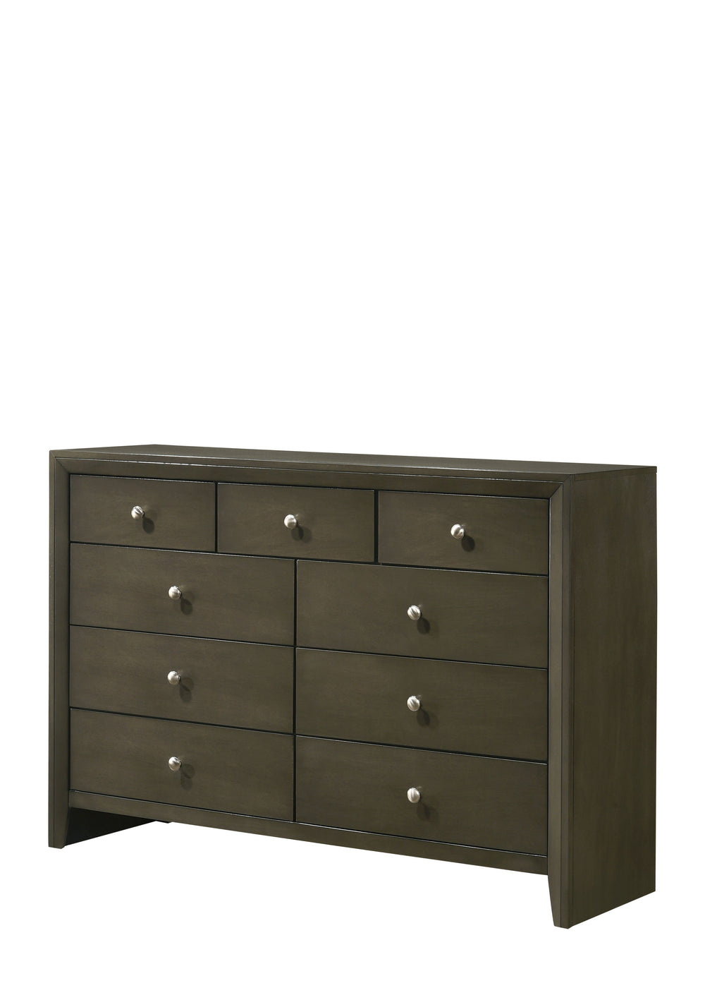 English Elm Ilana Gray Finish Dresser with 9 Spacious Drawers, English Dovetail Construction & Smooth Glides B2726P261905