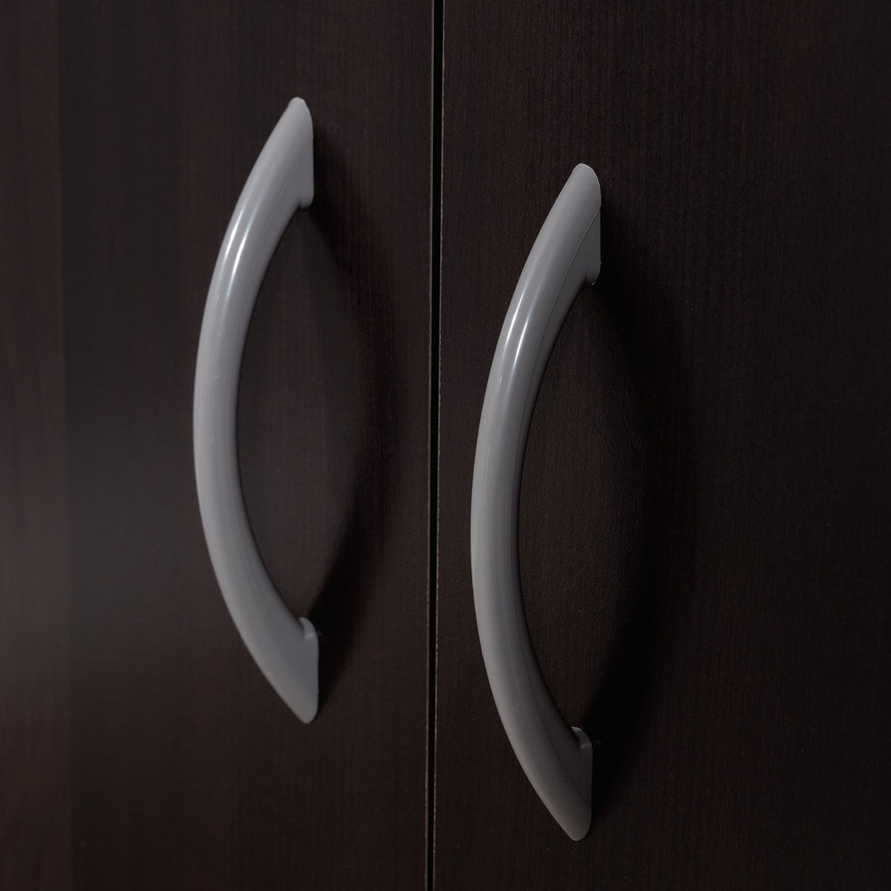 English Elm Dresser, Versatile Brown-Finish Storage Solution For Compact Spaces – Stylish & Functional Design B356P367895