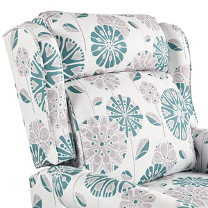 English Elm Christopher Knight Home® - 29.75" Push Back Recliner Chair with Wingback Design, Gourd Wooden Legs, Polyester Upholstery, Cozy Comfort White N763P201072Z