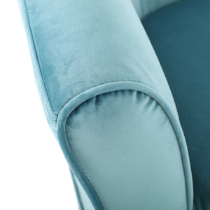 English Elm Christopher Knight Home® - SWIVEL Velvet Lounge Chair with Loose Cover for Gaming & Reading, Plush Comfort and Smooth Rotation Blue 29.25 L x 27.25 W x 22 H 57448.00NVLTBLU