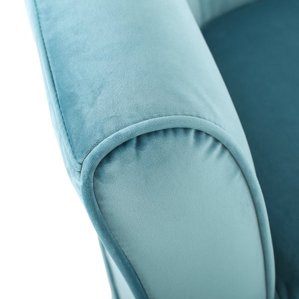 English Elm Christopher Knight Home® - SWIVEL Velvet Lounge Chair with Loose Cover for Gaming & Reading, Plush Comfort and Smooth Rotation Blue 29.25 L x 27.25 W x 22 H 57448.00NVLTBLU