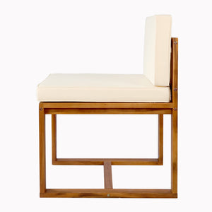 English Elm Christopher Knight Home® - Patio 5-Piece Dining Set: Elegant Acacia Wood Table & Chairs In Warm Teak Finish For Outdoors N779P195372B-2_64274.00