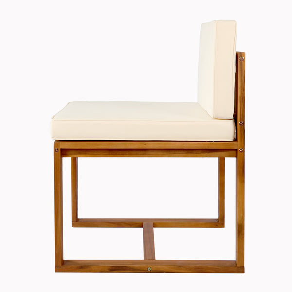 English Elm Christopher Knight Home® - Patio 5-Piece Dining Set: Elegant Acacia Wood Table & Chairs In Warm Teak Finish For Outdoors N779P195372B-2_64274.00