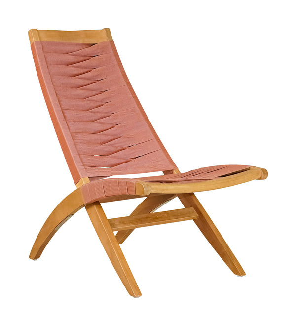 Zuo Modern Rova Lounge Chair Terracotta - Modern Acacia & Synthetic Rattan Design For Elegant Interiors Brown Solid Acacia Wood,Nylon 704178-zuo-modern
