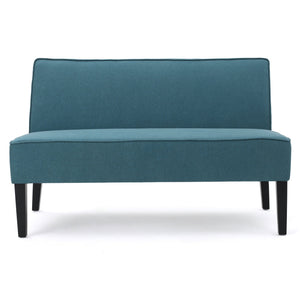 English Elm Christopher Knight Home® - Loveseat - Stylish Teal Upholstered Loveseat With Birch Legs For Modern Comfort & Chic Home Decor 57659.00DTE