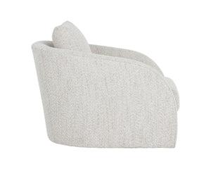 Sunpan WEXFORD Swivel Lounge Chair - Cozy Deco Opal Accent with 360° Motion for Modern Living Spaces 112797
