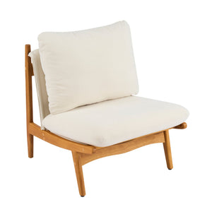 English Elm Vista Mid-century Accent Chairs Solid Wood Frame Beige Upholstery Living Room Set N767P366304B