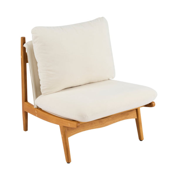 English Elm Vista Mid-century Accent Chairs Solid Wood Frame Beige Upholstery Living Room Set N767P366304B
