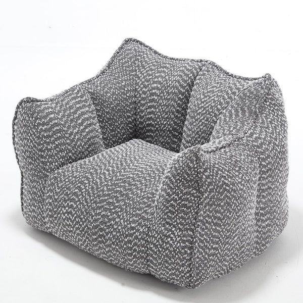 English Elm Sofa plush beanbag chair with superfiber cover and resilient foam filling for ultimate home comfort and relaxation Grey W1996P252268