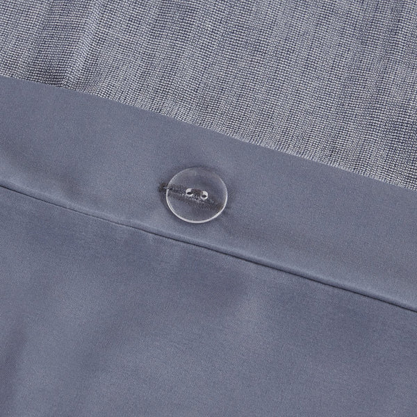 English Elm King/Cal King Allegany 3 Piece Jacquard Duvet Cover Set – Striped Blue Gray Cream, Antimicrobial, Machine Washable, Button Closure B03597366