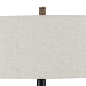 Innkeeper Rustic Oval Table Lamp - Elegant Terracotta Design with Vanilla Linen Shade for Home Decor