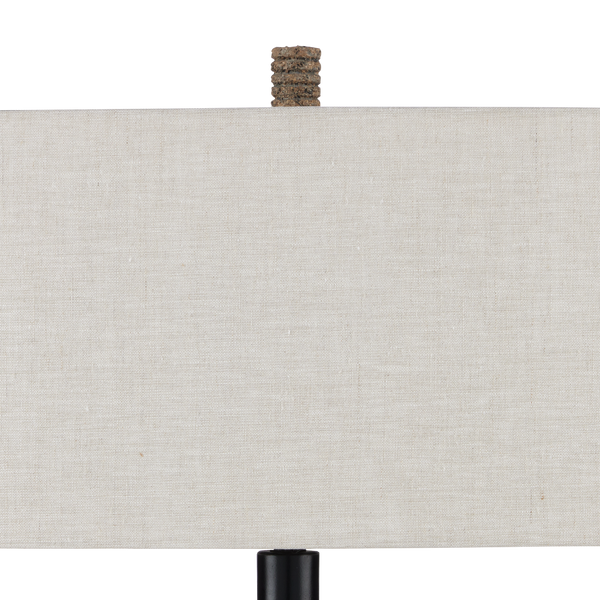 Innkeeper Rustic Oval Table Lamp - Elegant Terracotta Design with Vanilla Linen Shade for Home Decor