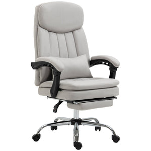 English Elm Vinsetto Microfibre Executive Massage Office Chair - Heated, Reclining, Ergonomic Support & Comfort W2225P200453-GIGA