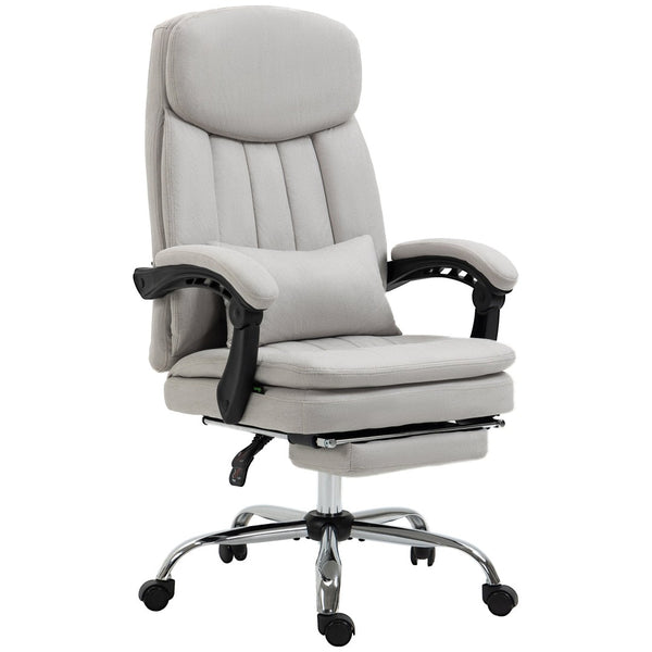 English Elm Vinsetto Microfibre Executive Massage Office Chair - Heated, Reclining, Ergonomic Support & Comfort W2225P200453-GIGA