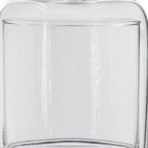 English Elm Set of 2 Clear Glass Dome Platters with Finial Lids for Elegant Tabletop Display B056P416814