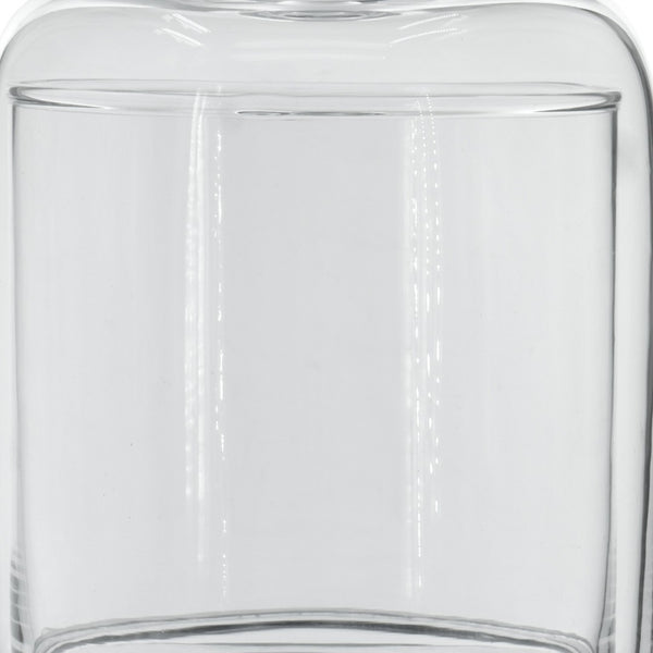 English Elm Set of 2 Clear Glass Dome Platters with Finial Lids for Elegant Tabletop Display B056P416814