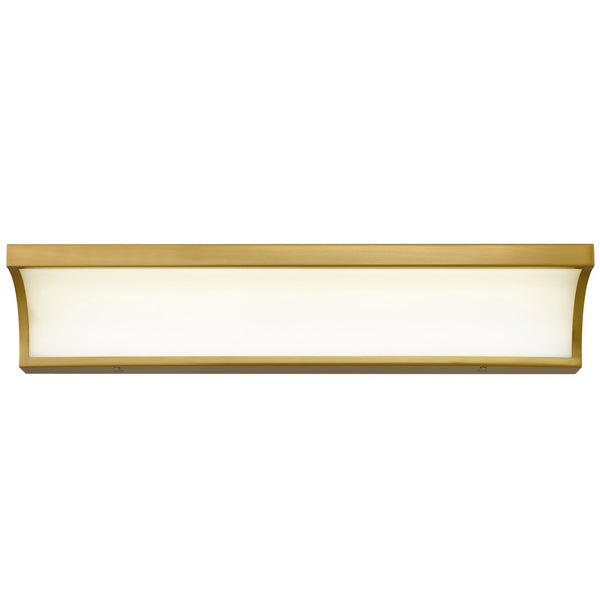 English Elm 24-inches Brushed Nickel Led Vanity Bar with Silk Glass Diffuser for Bath Mirrors B370P444043
