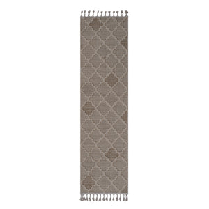 English Elm Loom Cream Trellis Indoor/Outdoor Area Rug - Durable, Stain-Resistant, Pet-Friendly Design 2X8 B335P289595