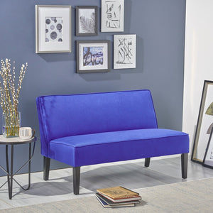 English Elm 50'' Linen Upholstered Loveseat Solid Wood Frame Modern Seating for Small Spaces N771P376540U