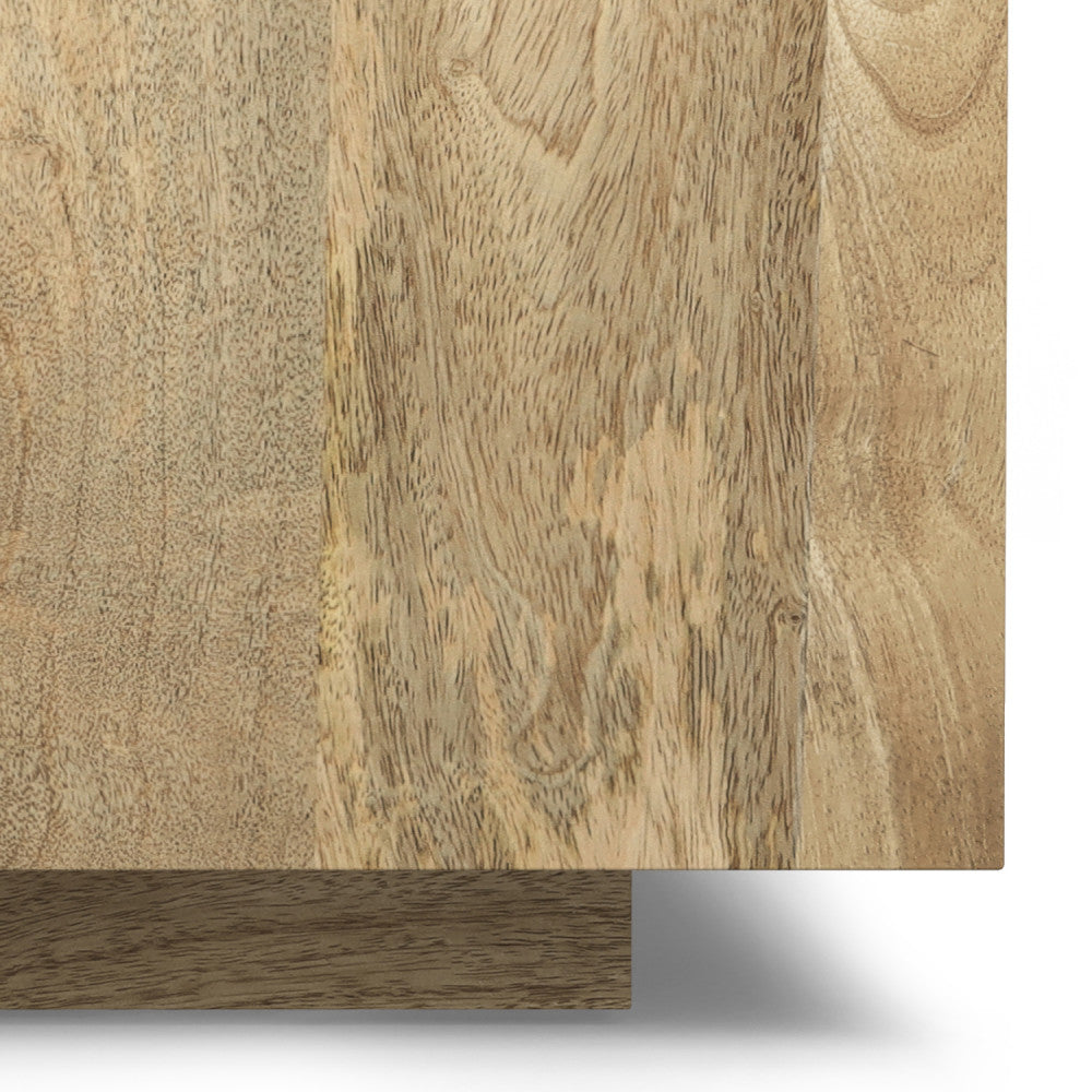 English Elm Lockhart Natural Square Coffee Table — Handcrafted Mango Wood, 30" x 30" Modern Urban Centerpiece B136P203476