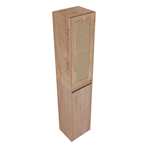 English Elm 12" Bathroom Side Cabinet - Modern Wall-Mounted Design With Soft-Close Doors & Space-Saving Style W999S00340