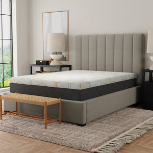 English Elm 12" Copper Gel Memory Foam Cal King Mattress with Cooling Airflow and Perimeter Support B180P172067