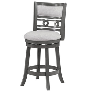 English Elm Jaysen Grey Counter Stool With Flared Legs