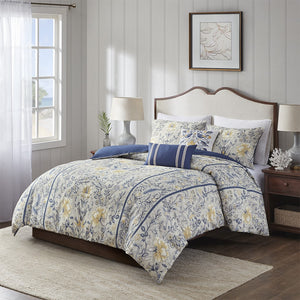 Harbor House Livia Cottage/Country 5 Piece Cotton Duvet Cover Set HH12-1804 Multi