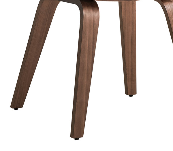 English Elm Casson Walnut 5-Piece Dining Set with Rectangular Wood Table & 2 Boucle Accent Chairs, Durable Finish B2726S00437