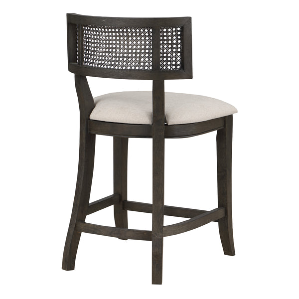 OSP Home Furnishings Lantana 26" Cane Back Counter Stool Linen
