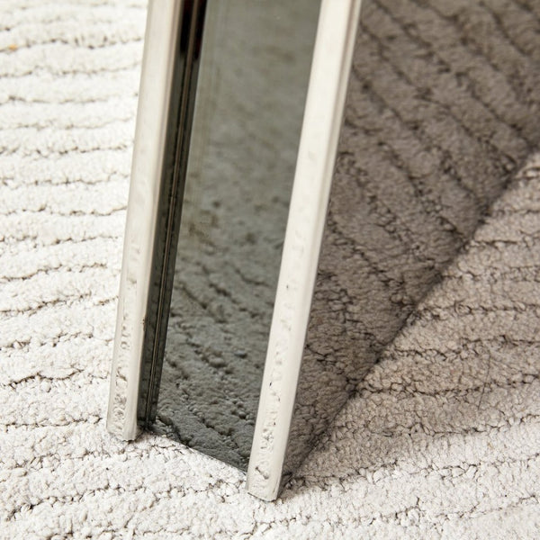 English Elm Table Set With Black Marble-Patterned Top & Stainless Steel Legs, 6 White Pu Chairs For Elegance W1151S01958-GIGA