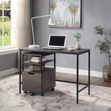 OSP Home Furnishings Contempo 42" Desk in Ash Ozark Ash