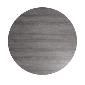 English Elm Classic Round Pedestal Dining Table Rubberwood Matte Finish Seats Four Modern Home Gray B2741P421159