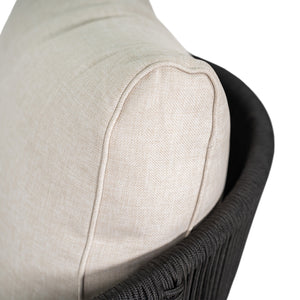 English Elm Christopher Knight Home® - Verona Outdoor Club Chairs Set Of 2 - Stylish Acacia Wood, Beige Cushions & Black Rope Accents N775P309256B