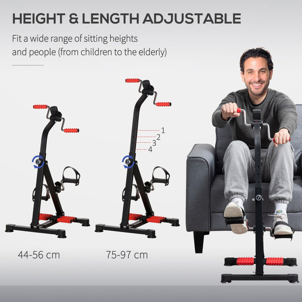 English Elm Soozier Seated Pedal Exerciser for Seniors with Lcd Tracker and Massage Rollers W2225P229251