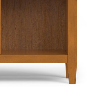 English Elm Warm Warm Shaker 9 Cube Storage Brown Pine 9-Cube Organizer Handcrafted Solid Wood 15.8x44x48" Transitional B136P238618