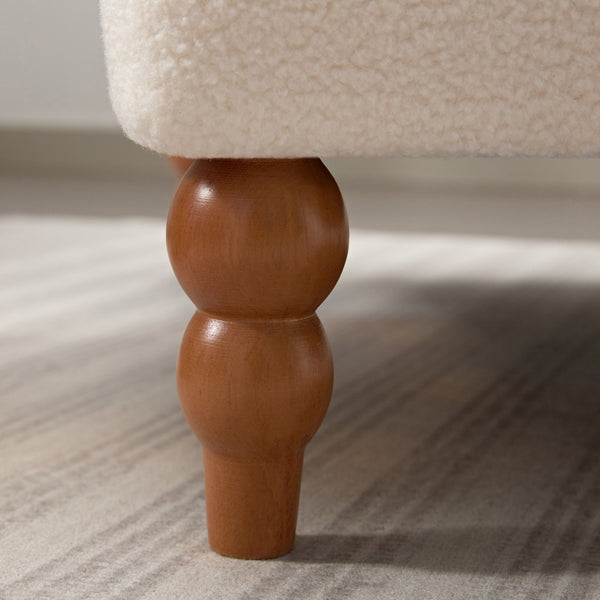 English Elm Mirod Oversized Polyester Accent Chair with Column Legs and Ergonomic Lumbar Support N760S0000028W