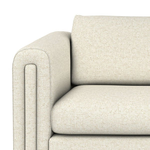 English Elm Jones 84 inch Sofa — Eco-Friendly Woven Upholstery, High-Density Foam, Durable Solid Wood Frame Ivory B136P364296