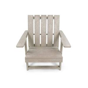 English Elm Shoreline Recycled Hdpe Folding Adirondack Chair Fully Assembled Modern Patio Seating Sand B2745P409685
