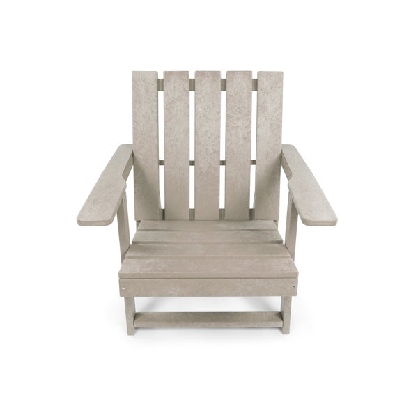 English Elm Shoreline Recycled Hdpe Folding Adirondack Chair Fully Assembled Modern Patio Seating Sand B2745P409685